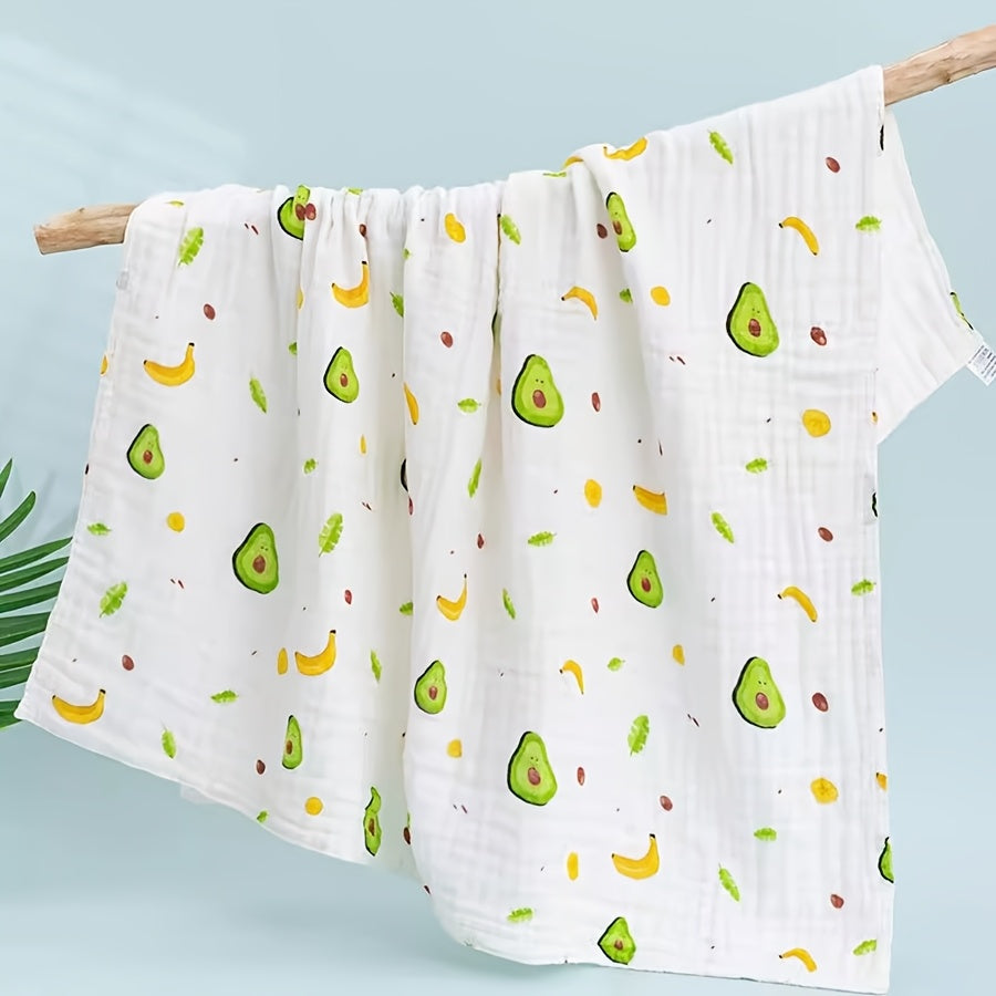 Boobee Soft & Absorbent Gauze Bath Towel for Youngsters - Cute Cartoon Design, 26.3x31.5in - Perfect Christmas or New Year's Gift