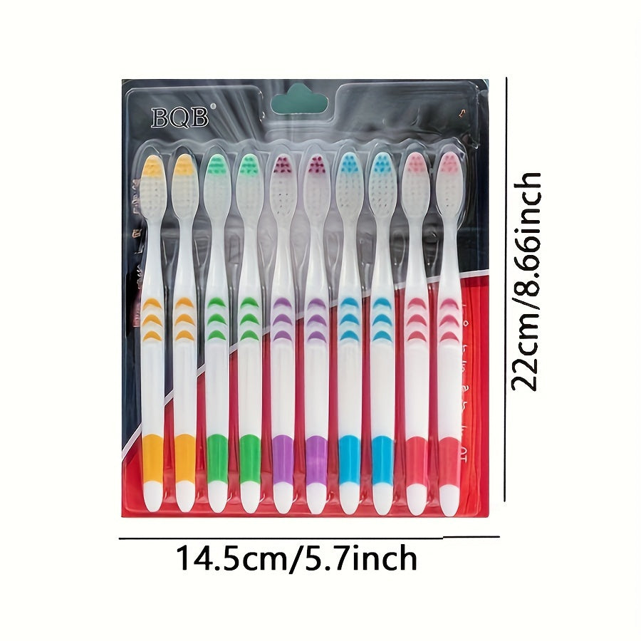 Ensemble de brosses à dents ultra-douces avec poils en charbon de bambou, brosse à dents personnelle adulte, hygiène bucco-dentaire colorée