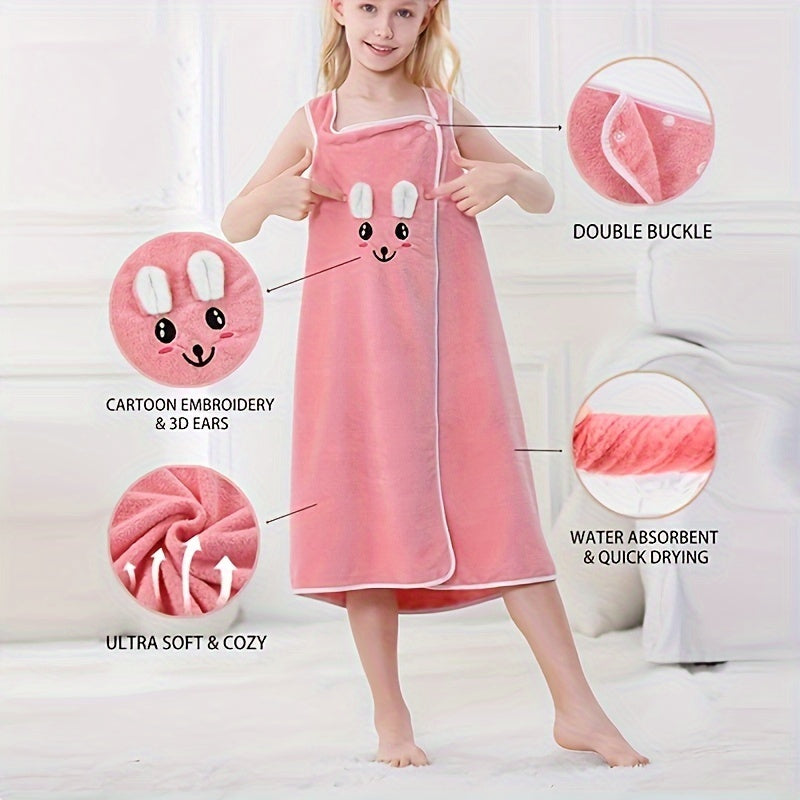 A Wearable Bath Skirt, a Cute Rabbit Ear Bathrobe, a Warm Thick Bathrobe, a Sauna Beach Pool Towel, And a Soft Absorbent Bath Towel.