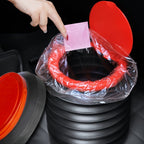 1.06gal Portable Camping Folding Trash Can with Lid - Compact, Collapsible Magic Bucket Garbage Bin, Multi-Functional Telescopic Water Bucket for Outdoor Activities, Travel-Friendly Storage Bucket, Trash Can for Outdoor Use