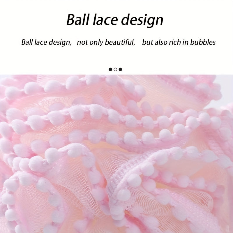 Globe de bain à bulles, fleur de bain, ultra-doux, pour femmes, grande taille, adorable, non détachable, produit de bain haut de gamme et polyvalent