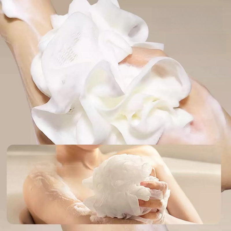 Ballon de Bain Fleur Nouveau Deux-en-Un Anti-Diffusion, Doux et Souple, Emballage de Savon pour le Bain
