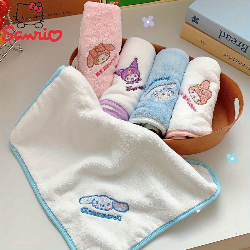 Sanrio Black Cat & Friends 100% Polyester Soft, Absorbent Knit Fabric Towels - Modern Cartoon Design, 5gsm, Machine Washable - Ideal for Home & Travel, Travel Towels | Playful Design | Absorbent Towel