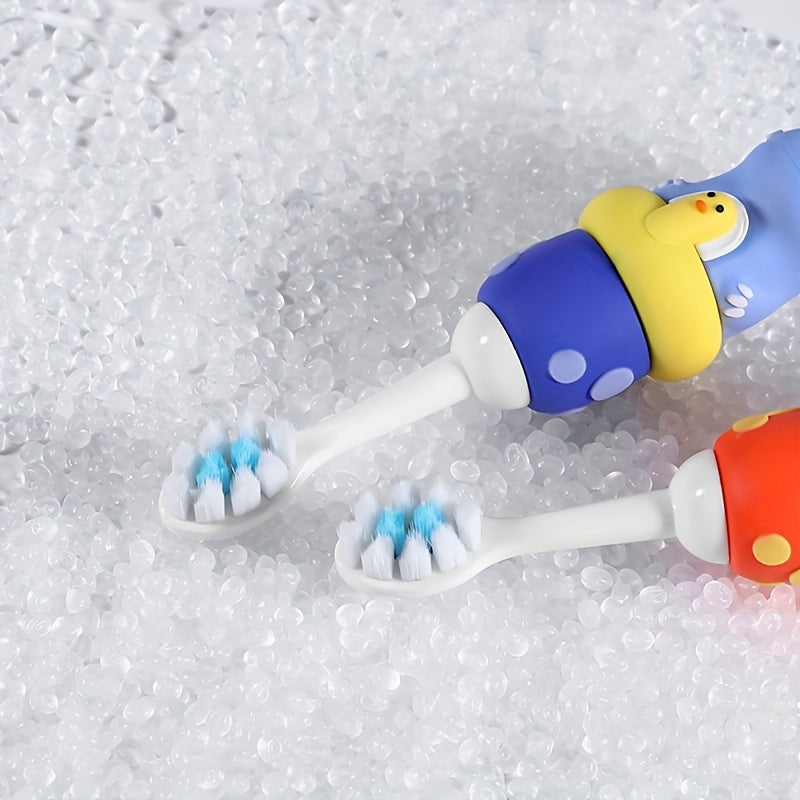 Henke 4pièces Boîtes-cadeaux 2Boîtes × 4pièces Boîtes-cadeaux Fun Cute Dinosaur Soft Bristle Toothbrush Voyage Essentiel Maternelle Mode Spécial