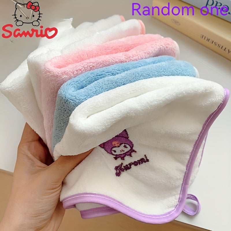 Sanrio Black Cat & Friends 100% Polyester Soft, Absorbent Knit Fabric Towels - Modern Cartoon Design, 5gsm, Machine Washable - Ideal for Home & Travel, Travel Towels | Playful Design | Absorbent Towel
