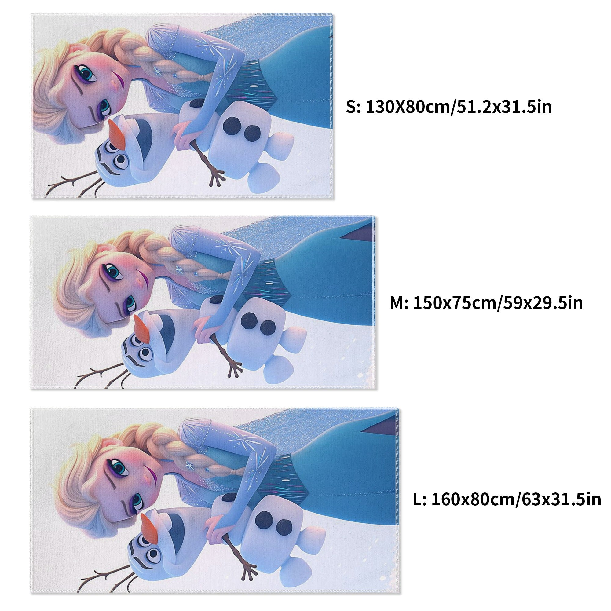 Frozen Elsa Princess Print Fashion Quick-Dry Bath Towel Absorbent Rectangular Beach Towel Soft Polyester Bath Mat Suitable for Yoga Travel Swimming Fitness and Camping Towel Accessories