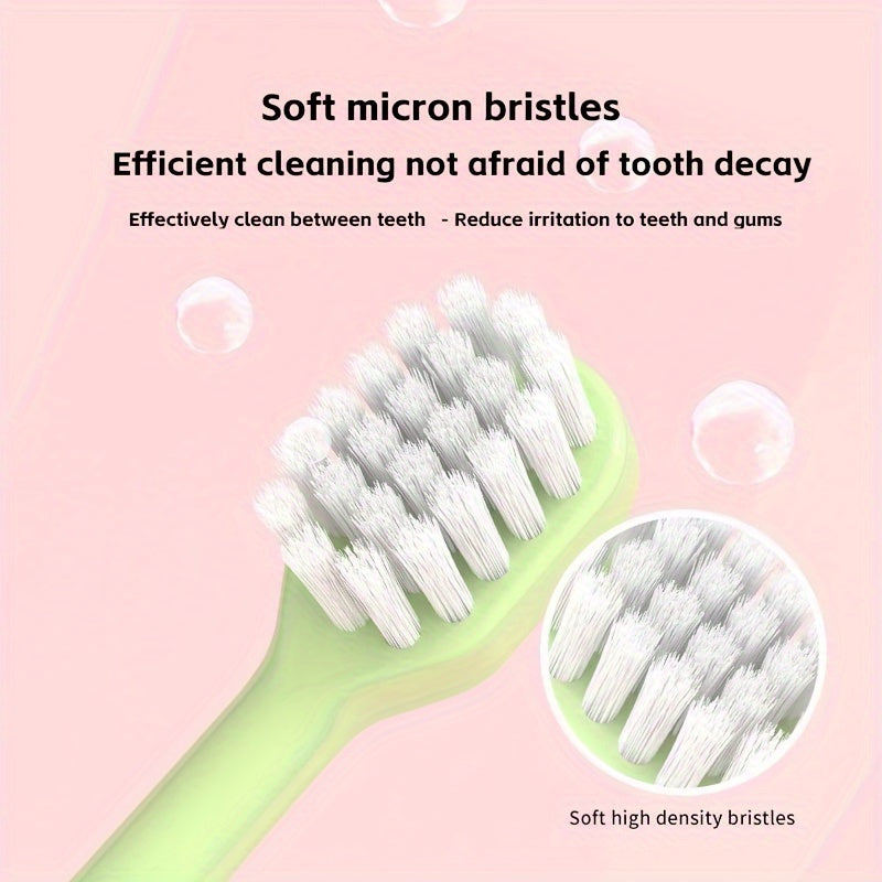 10pcs Brosses à Dents Douces pour 3-6 Ans - Poils en Nylon Ultra-Doux, Manches Colorées avec Lettres & Personnages A-Z, Doux sur les Gencives, Design Ergonomique pour l'Hygiène Buccale des Enfants, Soins Dentaires Amusants, Étui de Rangement Transparent