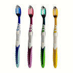 1 lot de 5\u002F10\u002F15 brosses à dents manuelles pour adultes, poils en nylon moyen, élimine efficacement les taches, emballées individuellement, idéal pour un usage domestique