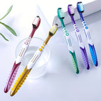 1 lot de 5\u002F10\u002F15 brosses à dents manuelles pour adultes, poils en nylon moyen, élimine efficacement les taches, emballées individuellement, idéal pour un usage domestique