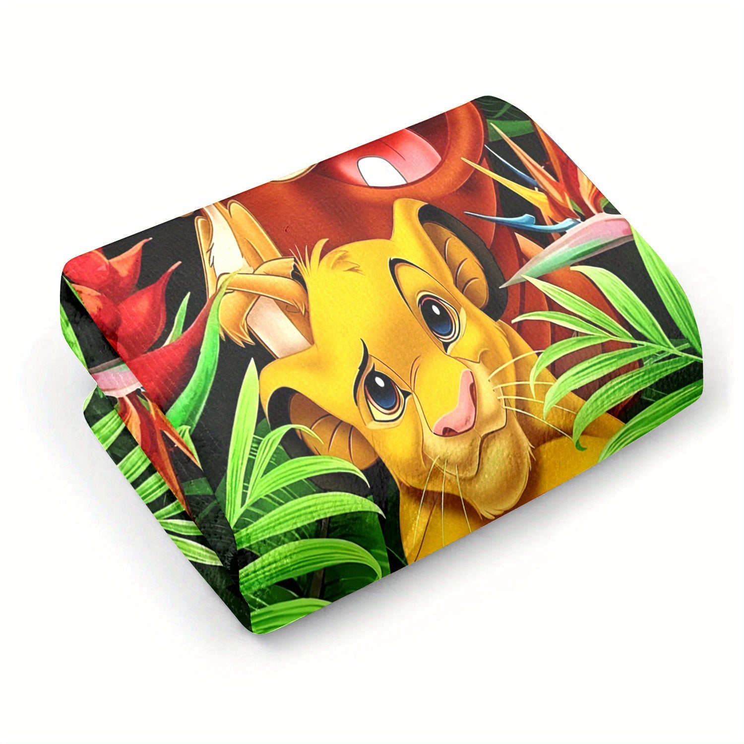 1pc The Lion King Cartoon Bath Towel - Super Absorbent, Fade-Resistant 100% Polyester, Soft Hand & Face Towel with Vibrant Jungle Design, Perfect for Families, Dorms, Travel - Ideal Christmas Gift, Cute Towels